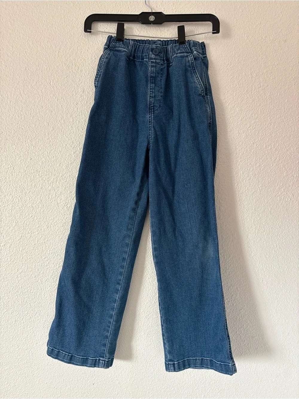 Uniqlo kids stretch easy denim pants sz 11/12 yrs